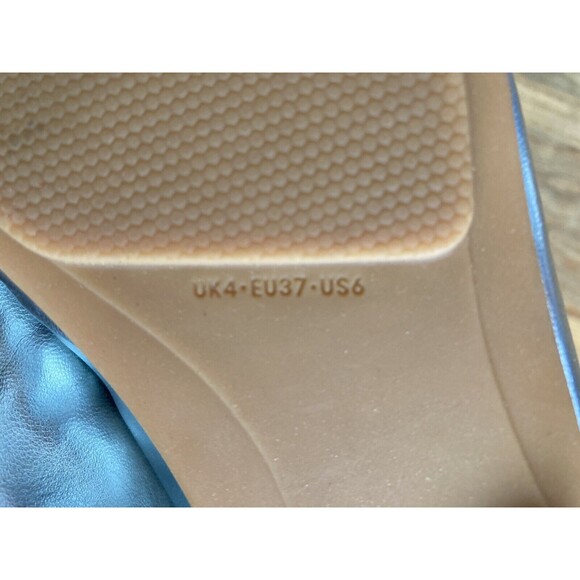 FitFlop Allegro Ballet Flats Shoes 6 Silver Metallic Leather Women’s - Picture 10 of 14